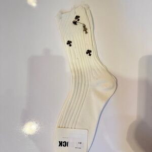 White Designer Men's Sock